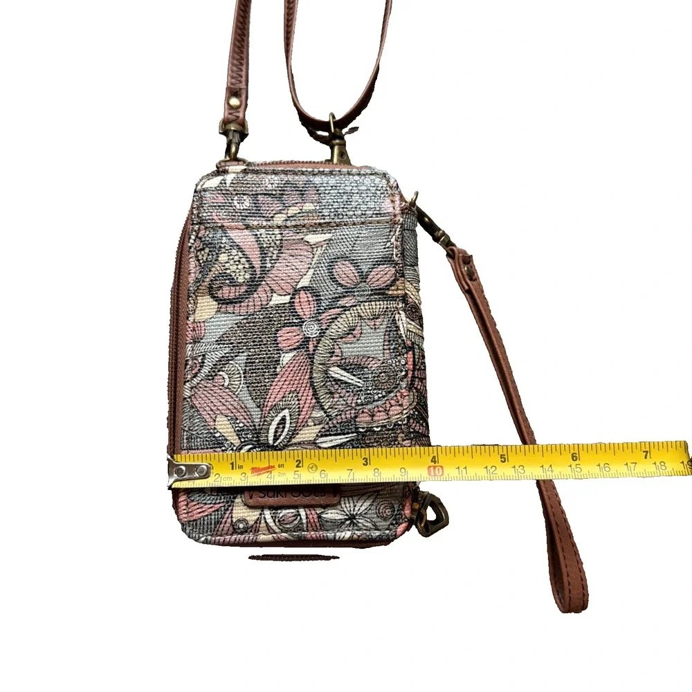 Sakroots Artist Circle Smartphone Wallet/Wristlet with Crossbody Strap